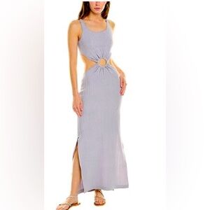 PQ Swim Silver/grey Bianca Ring Maxi Dress size xs/s NWT